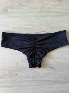 Black Scrunch Bikini Bottoms